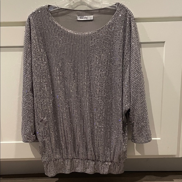 Silver Sequin Top - Picture 1 of 2
